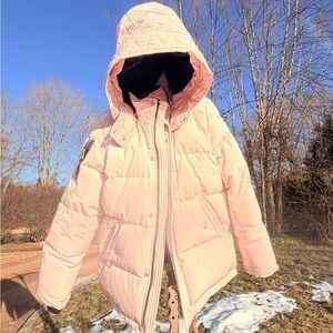 Moose Knuckles Light Pink Kids Puffer Jacket